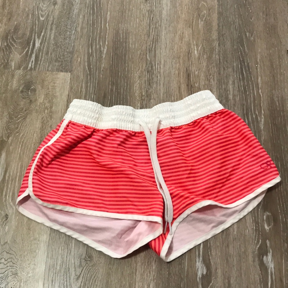 Orange/red swim shorts